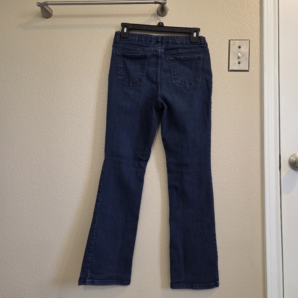 NWOT The Childrens Place Girls Bootcut Darkwash MidRise Classic Fit Jeans Sz 16 - Picture 3 of 5